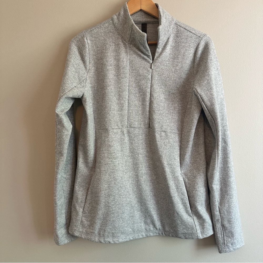 Kyodan Outdoor Fleece Half‑Zip Jacket Women’s Size L | Gray Lightweight Layer